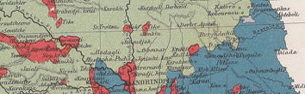 Carte ethnographique des Balkans (Lejean, 1861)
